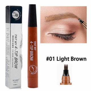 PROBROW™ : Crayon à Sourcil Professionnel 4 Pointes pour un Effet Microblading